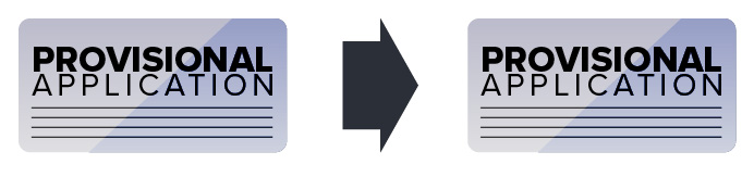 graphic of one provisional application leading to another