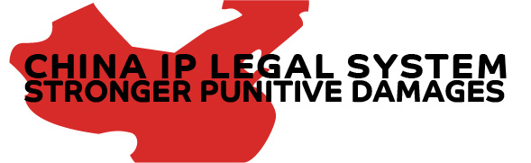 China map graphic: China IP legal system- stronger punitive damages.
