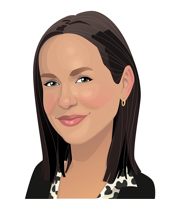 Director of Operations Becky Preston caricature