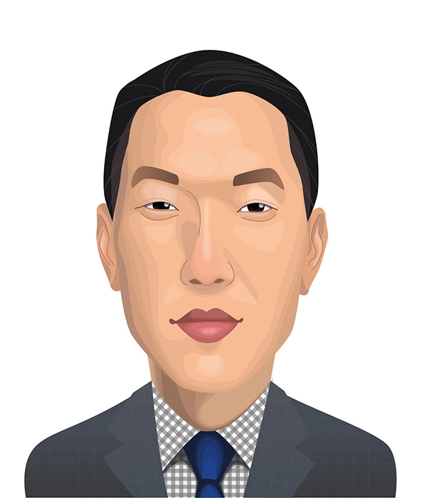 Attorney Shuo Liu caricature