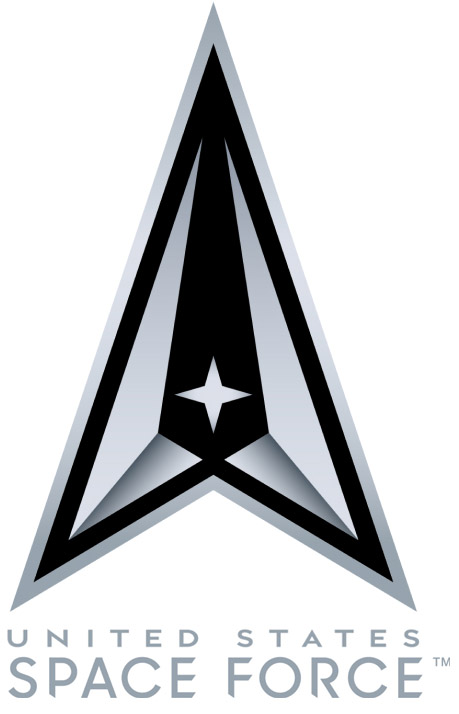 trademarked logo of the actual US Space Force.