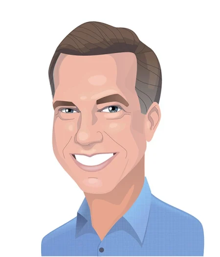 Partner Bob Fish caricature